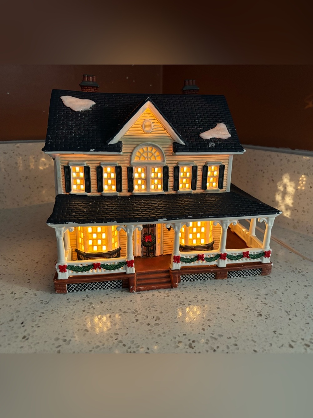 Vintage 2004 Holiday Time Illuminated Christmas Village House